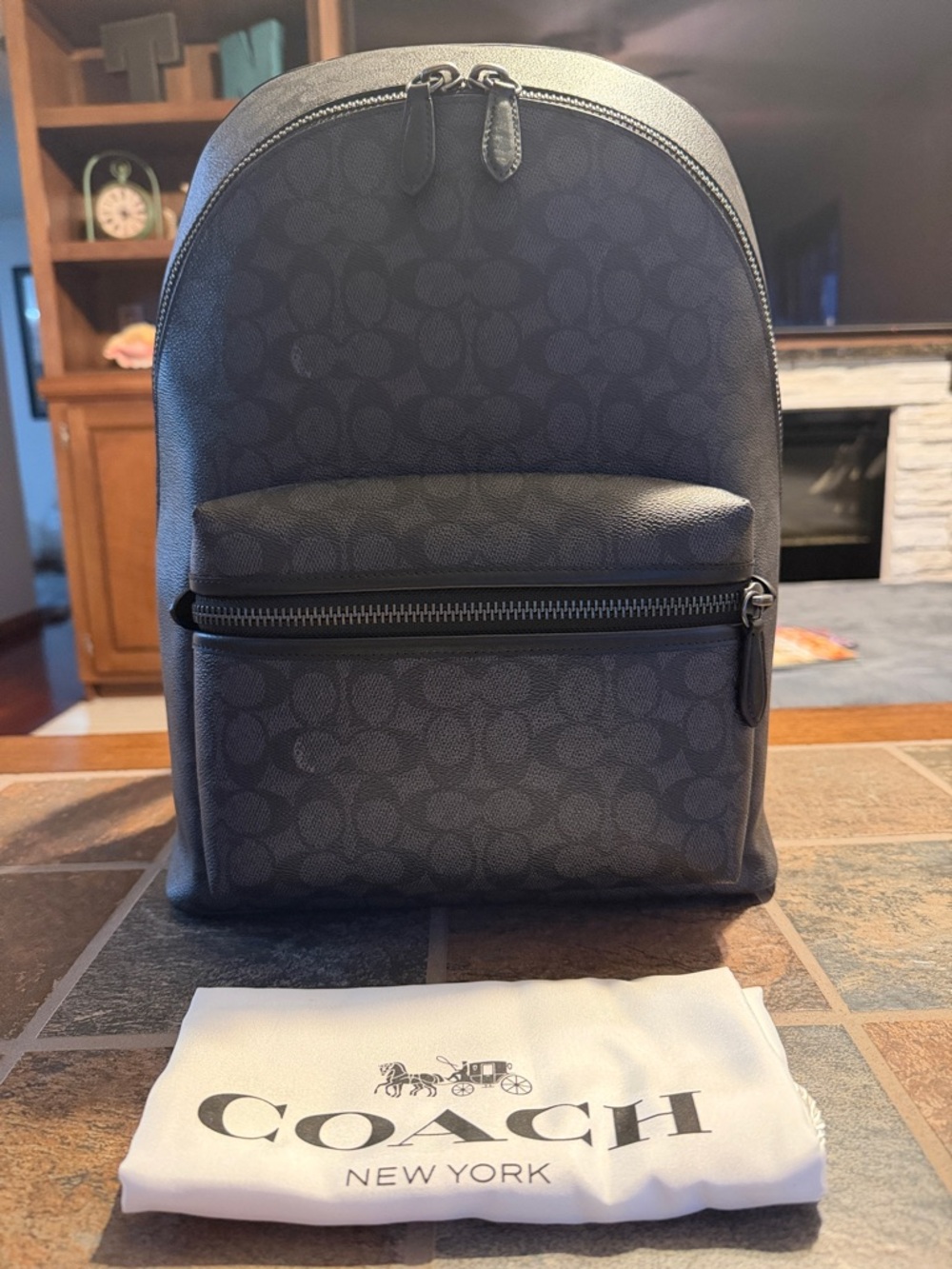 Coach Charter Backpack in signature canvas